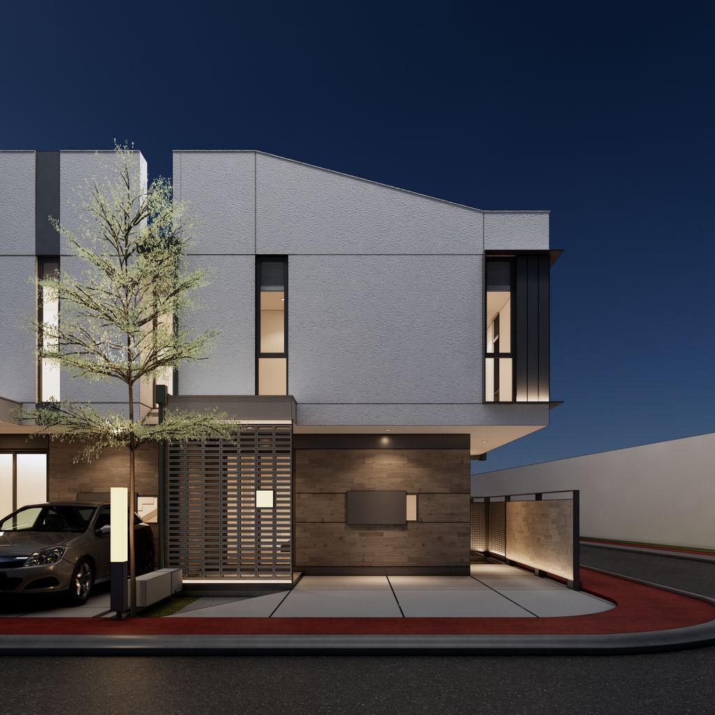 foto tampak rumah tipe ALSTONIA 75/70 E perumahan BERNADY LAND SLAWU