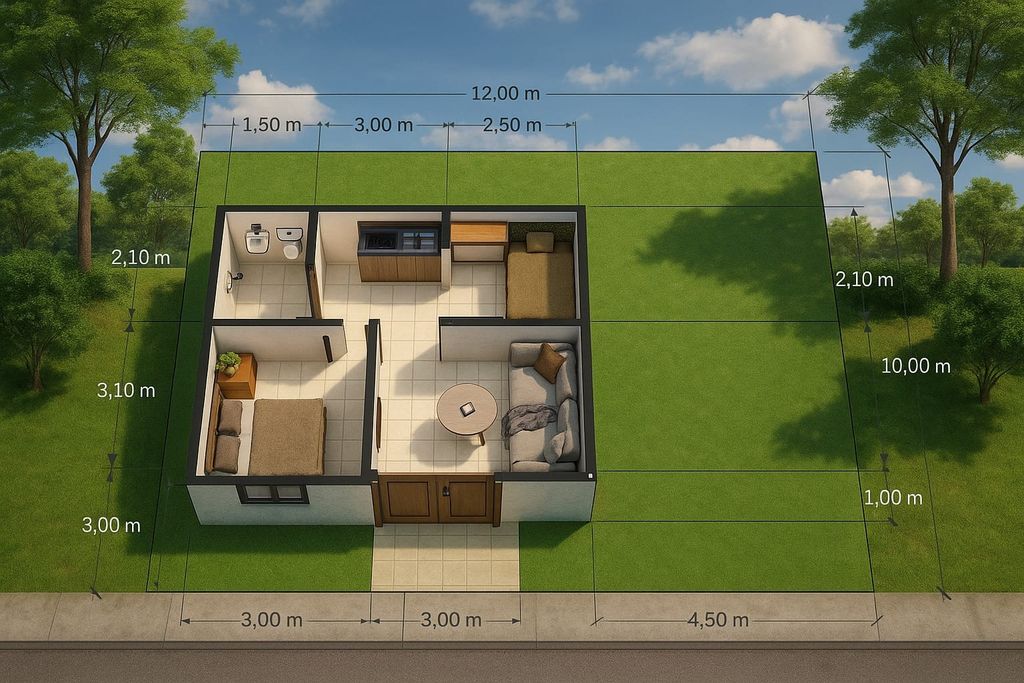 foto denah rumah tipe 36 perumahan DATRIVA LESTARIA