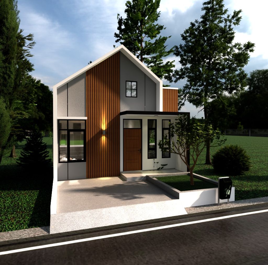 foto tampak rumah tipe 30/60 perumahan GRAND VILLAGE CILEMBU