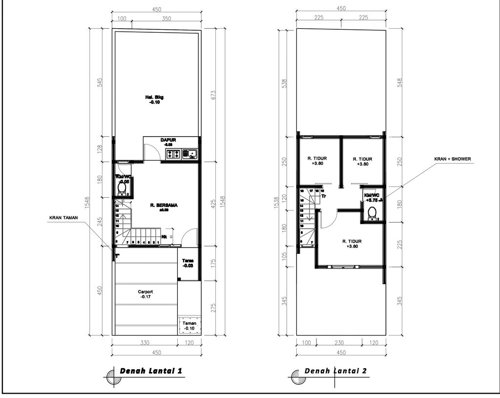 foto denah rumah tipe 50 Compact 3 Kamar HC (490) perumahan Seroja Home Residence 4