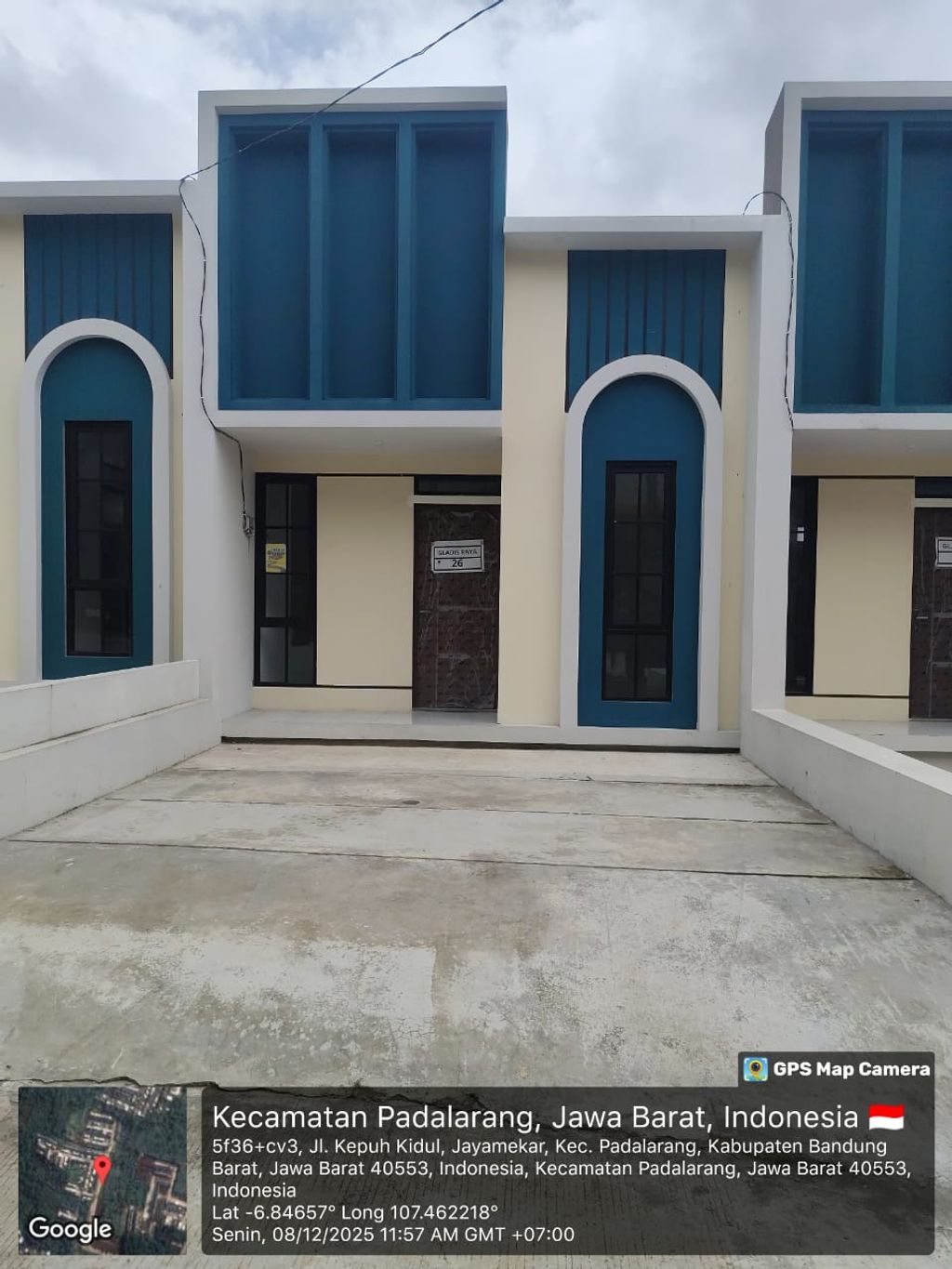 foto tampak rumah tipe 30 1 Lantai Landed (314) perumahan G-Land Padalarang Valley