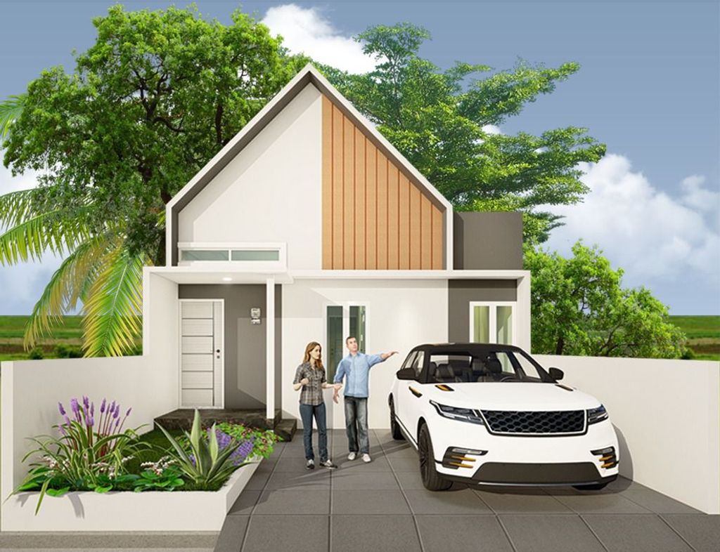 foto tampak rumah tipe 39 perumahan Citra Regency Tahap III