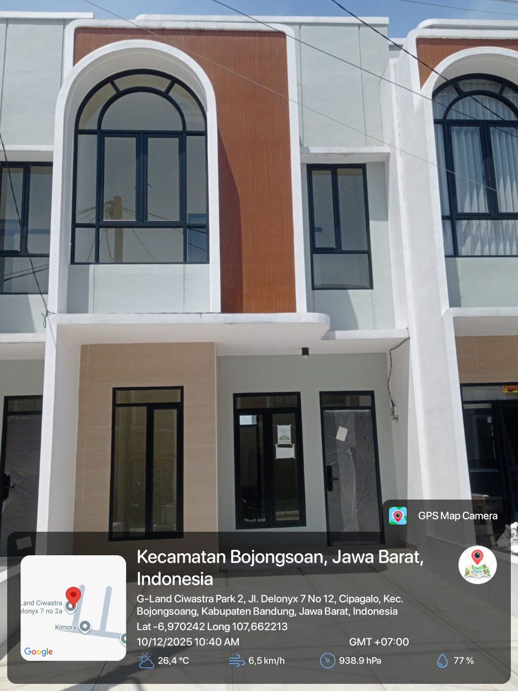 foto tampak rumah tipe 43 Compact 3 Kamar HC (485) perumahan G-Land Ciwastra Park 2