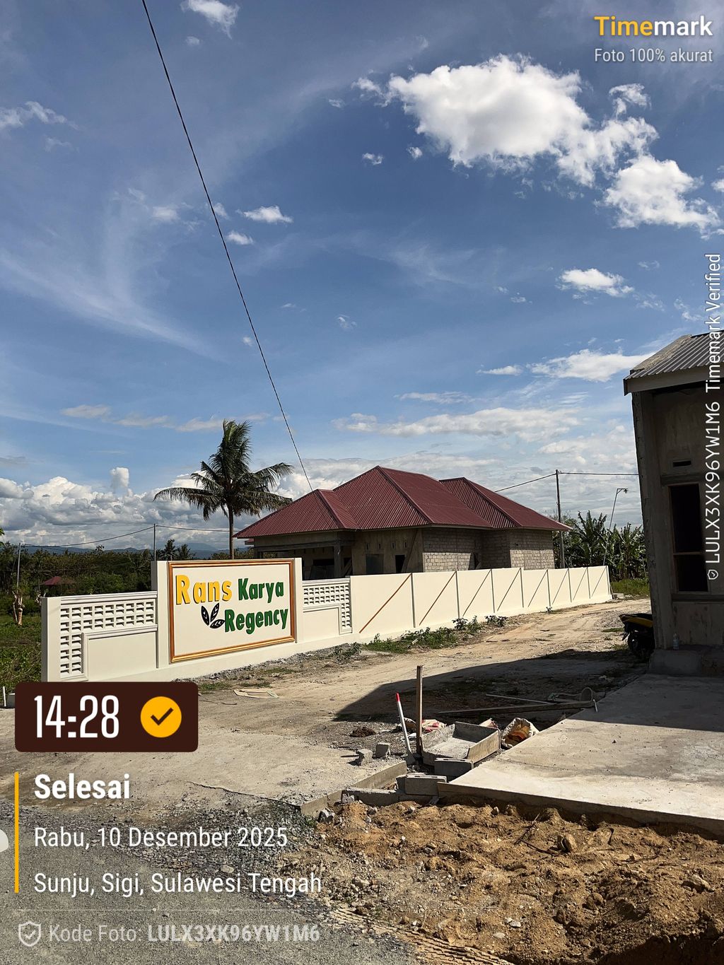 foto posisi tengah perumahan RANS KARYA REGENCY