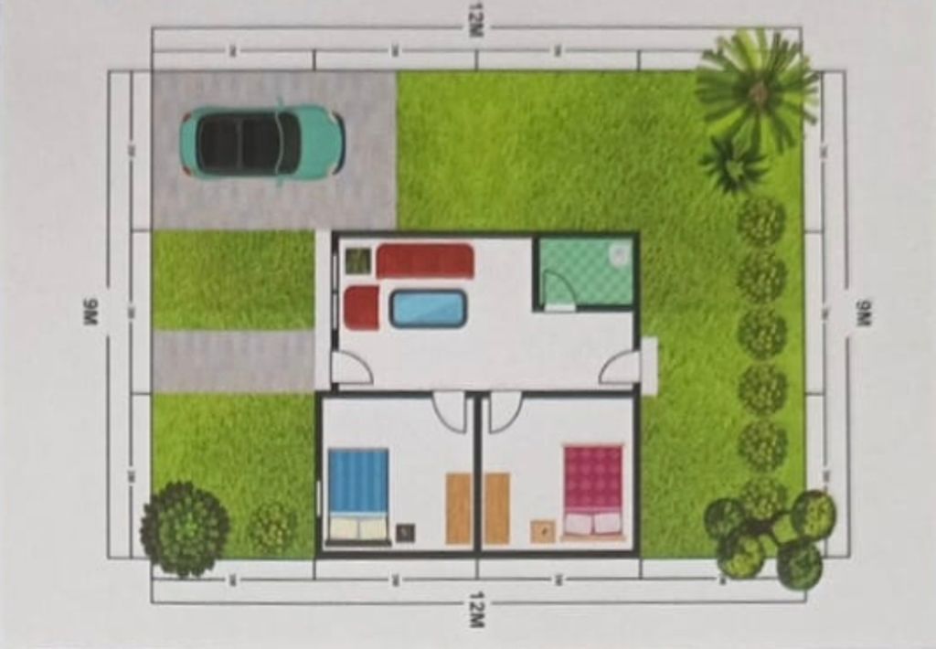 foto denah rumah tipe 36 perumahan PERUMAHAN NARAYA RESIDENCE