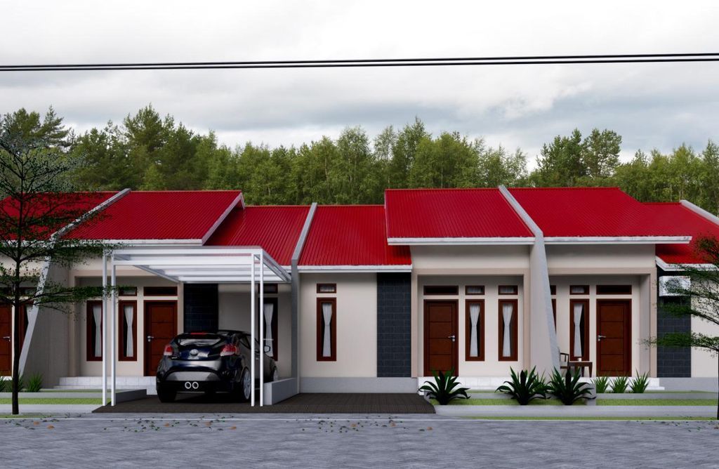 foto tampak rumah tipe 36/75 perumahan KYA RESIDENCE 2 TAHAP 3