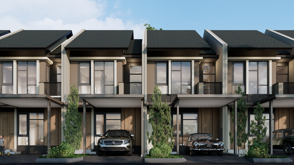 foto tampak rumah tipe KHAYA - STD-KY-5-2 perumahan PERUMAHAN PODOMORO RIVER VIEW