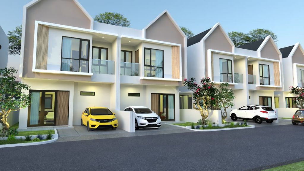 foto tampak rumah tipe 84 (E27) perumahan SRIWIJAYA GARDEN