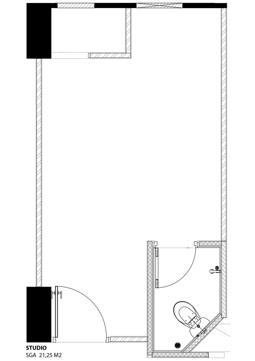 foto denah rumah tipe STUDIO F perumahan Grand Kamala Lagoon