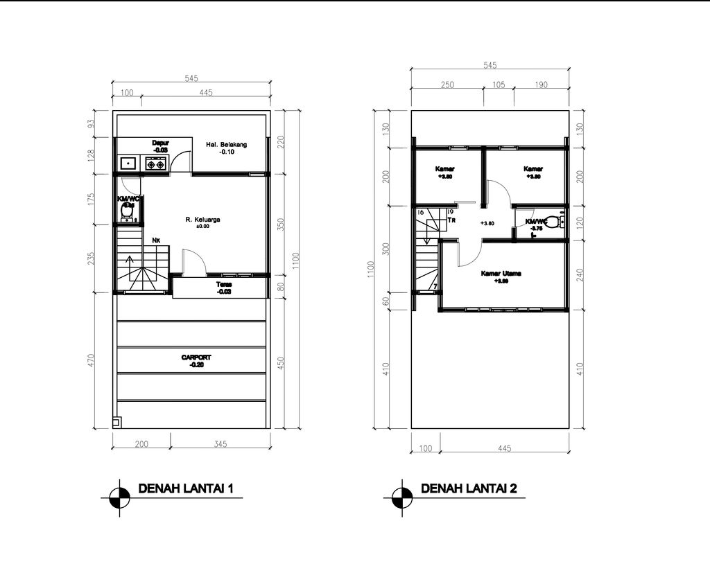 foto denah rumah tipe 51 Compact 3 Kamar HC (522) perumahan G-Land Ciwastra Park 2