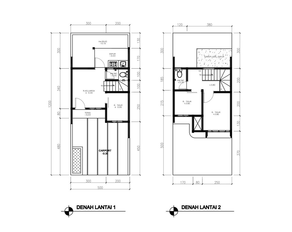 foto denah rumah tipe 43 Compact 3 Kamar HC (485) perumahan G-Land Ciwastra Park 2