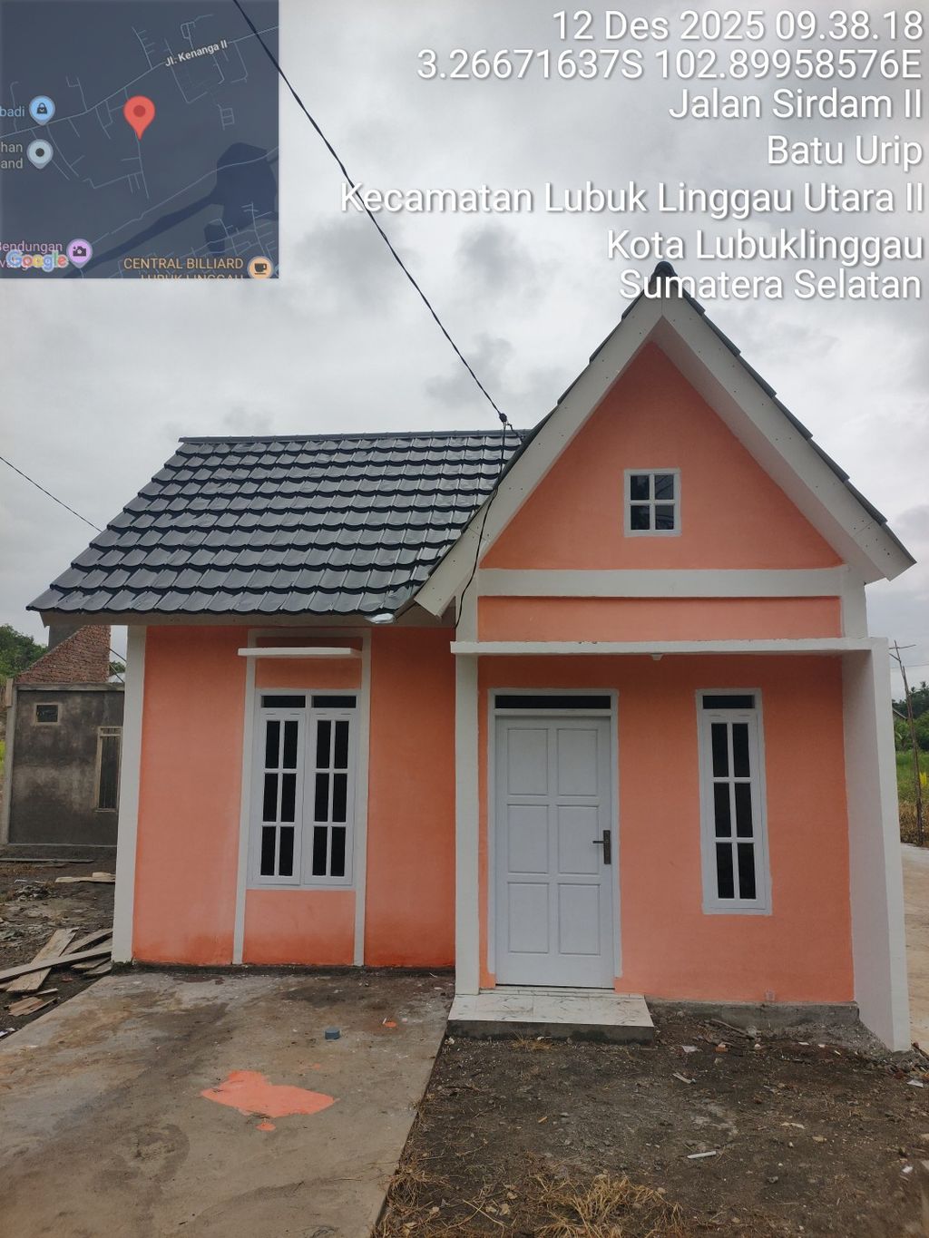 foto tampak rumah tipe 36 perumahan Oyen Residence