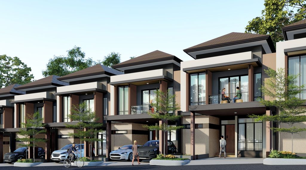 foto tampak rumah tipe KHAYA - STD-KY-7-2 perumahan PERUMAHAN PODOMORO RIVER VIEW