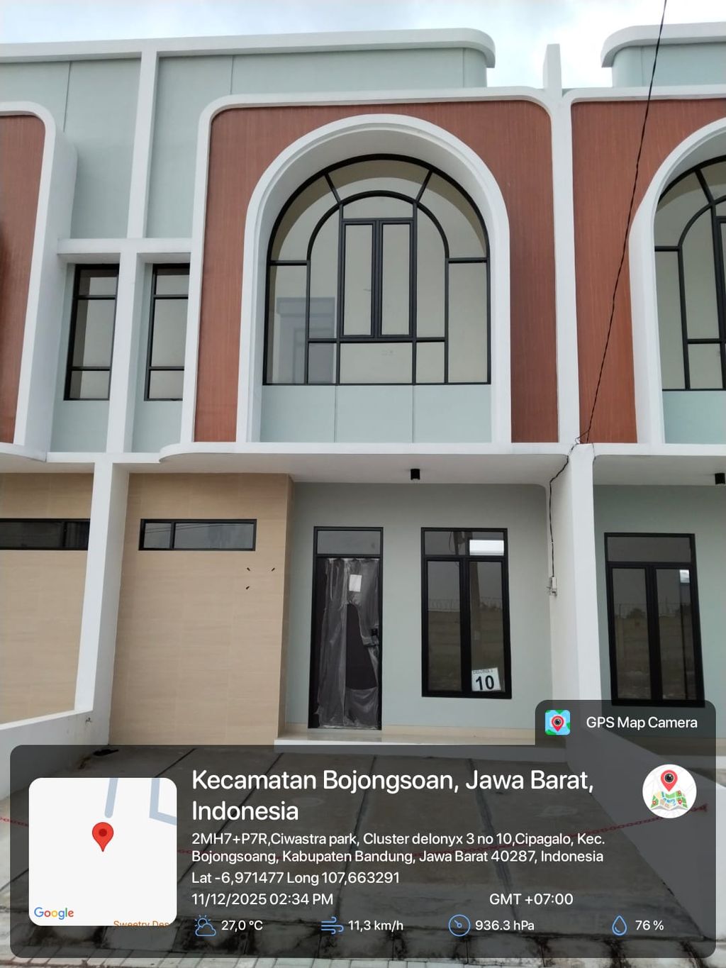 foto tampak rumah tipe 51 Compact 3 Kamar HC (522) perumahan G-Land Ciwastra Park 2