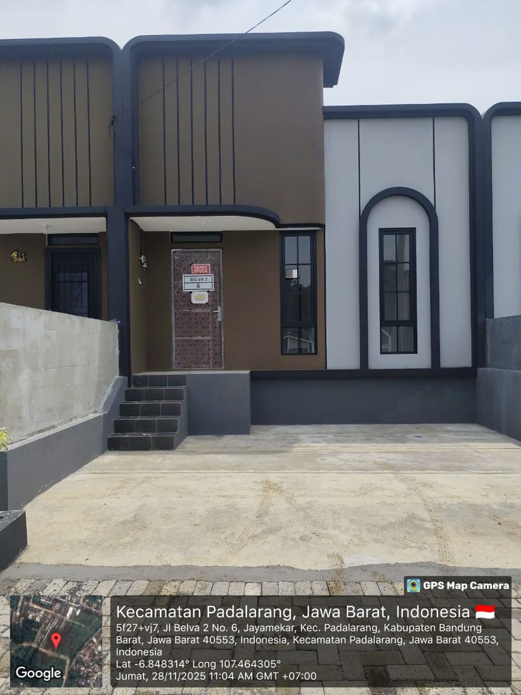 foto tampak rumah tipe 36 1 Lantai Kontur 1m (409) perumahan G-Land Padalarang Valley