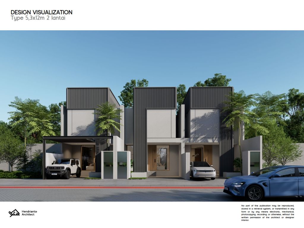 foto tampak rumah tipe GREENVALE perumahan HB Green Residence