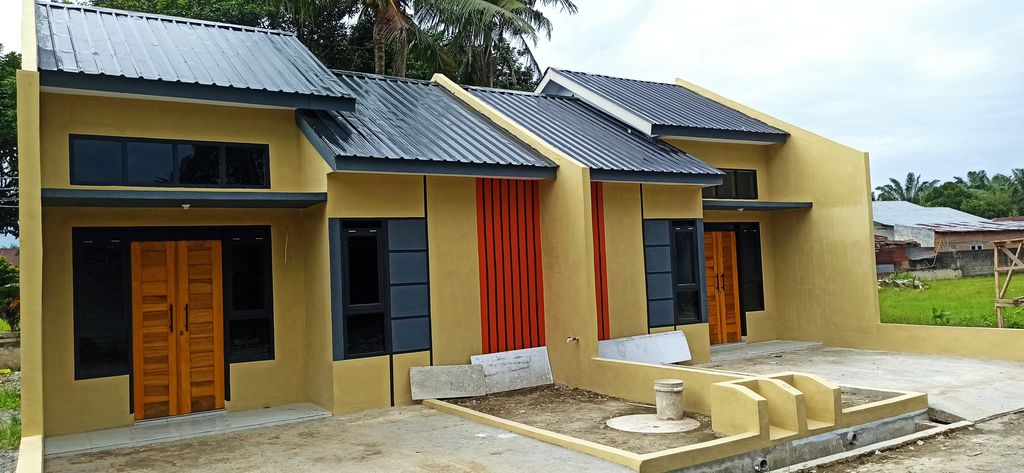 foto tampak rumah tipe 36 perumahan Gambas Residence