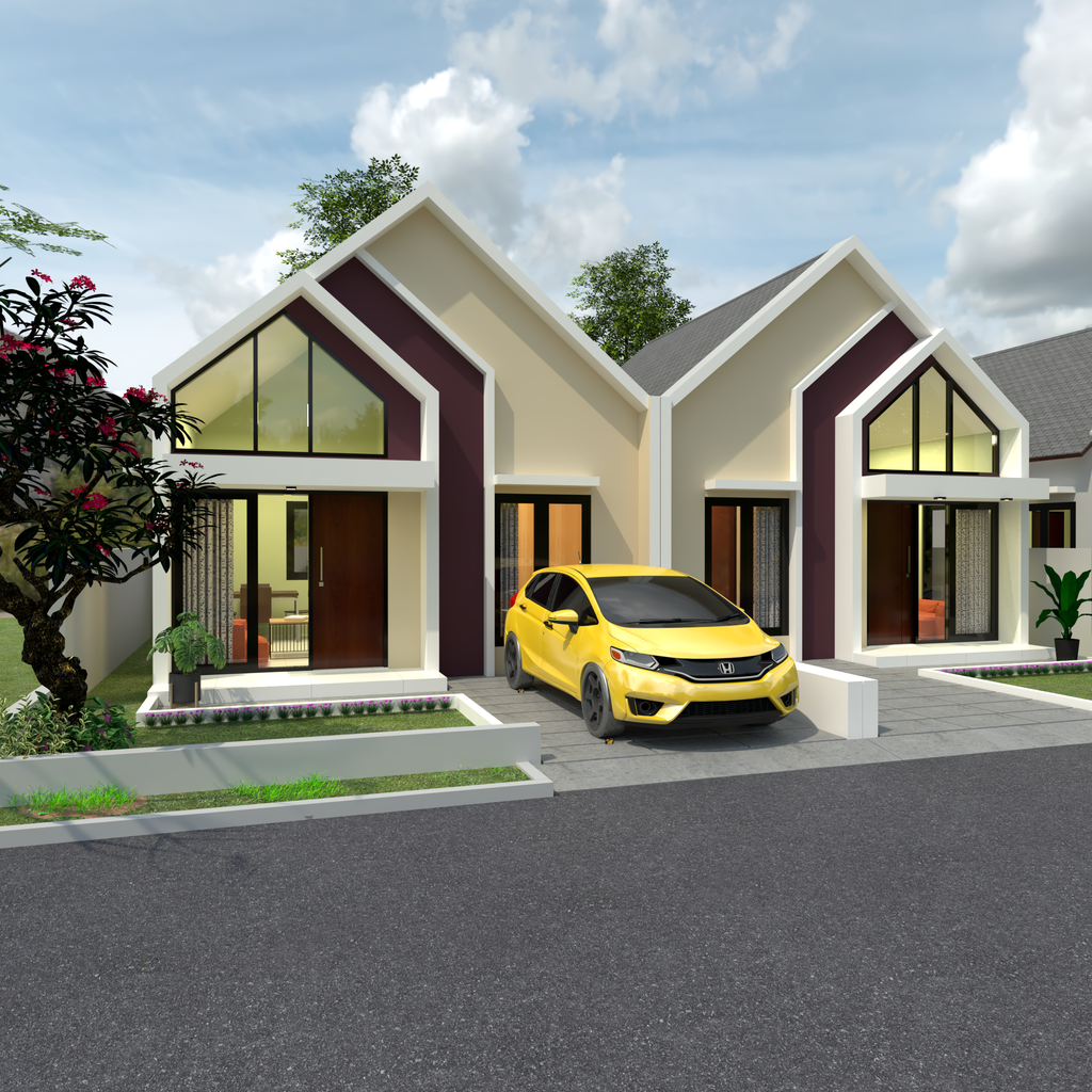 foto tampak rumah tipe 38 (E30) perumahan SRIWIJAYA GARDEN