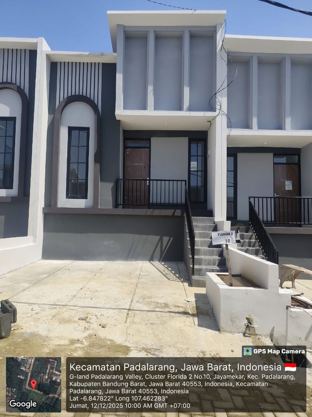 foto tampak rumah tipe 30 1 Lantai Kontur 3m (339) perumahan G-Land Padalarang Valley