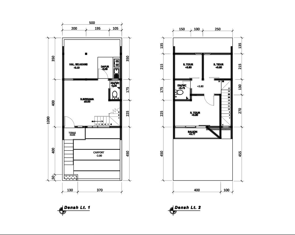 foto denah rumah tipe 50 Compact (3 kamar) (423) perumahan Bukit Sukanagara Resort