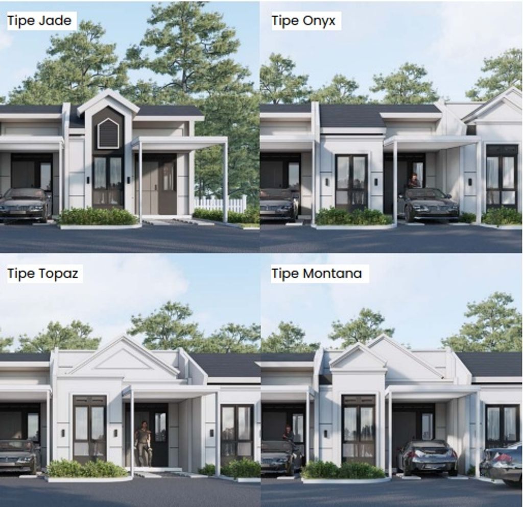 foto tampak rumah tipe KHAYA - STD-KY-6-1 perumahan PERUMAHAN PODOMORO RIVER VIEW