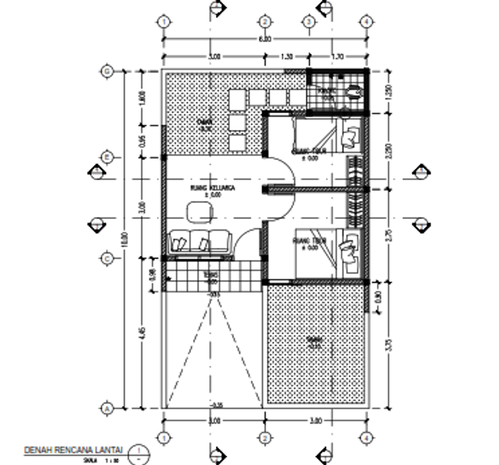 foto denah rumah tipe Komersil 28/99 (383.100.000) perumahan PURI HARMONI PASIRMUKTI PERLUASAN