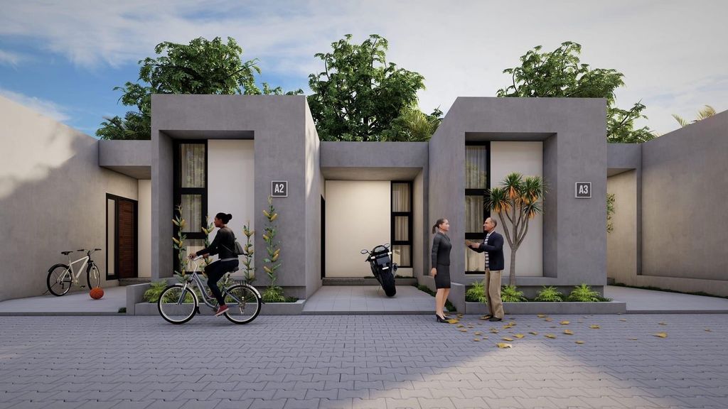 foto tampak rumah tipe 30 perumahan PUSAKA ARRAYA 3