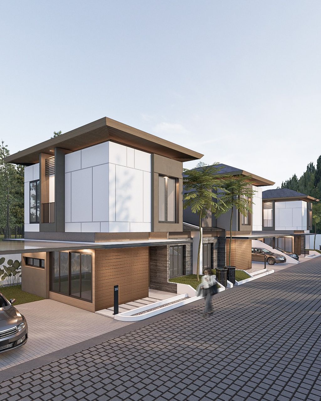 foto tampak rumah tipe D05 100/131 perumahan ALAMANDA RANCH