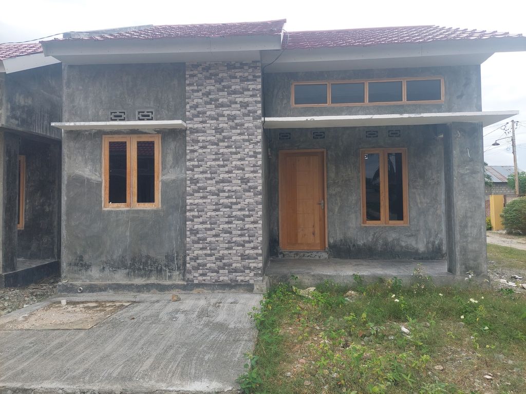 foto tampak rumah tipe 36 perumahan Griya Altira Permai 4 Kota Gorontalo