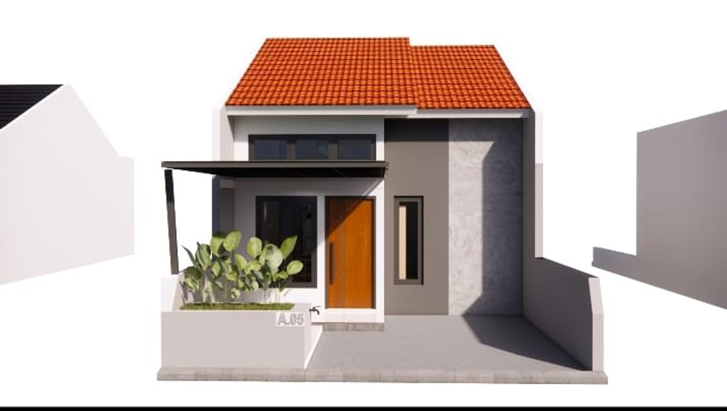 foto tampak rumah tipe Subsidi Azzura perumahan BRIS RESIDENCE 2