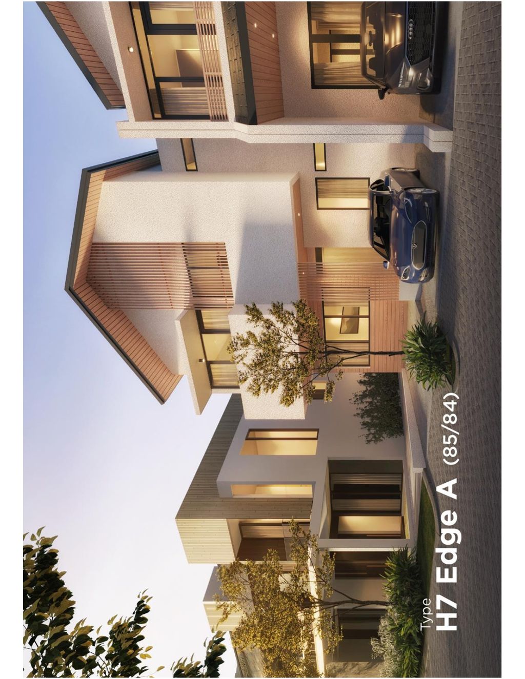 foto tampak rumah tipe H7 EDGE A perumahan ASERA NISHI