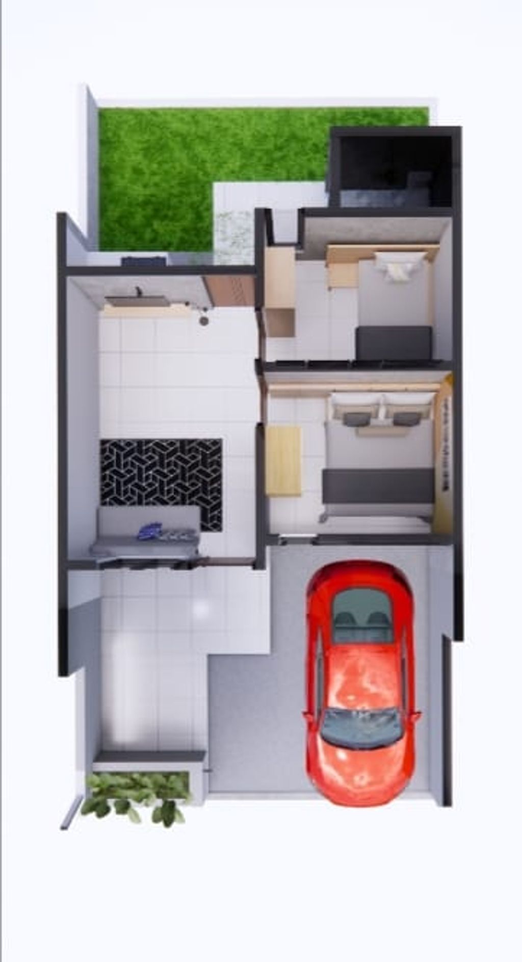 foto denah rumah tipe Subsidi Azzura perumahan BRIS RESIDENCE 2