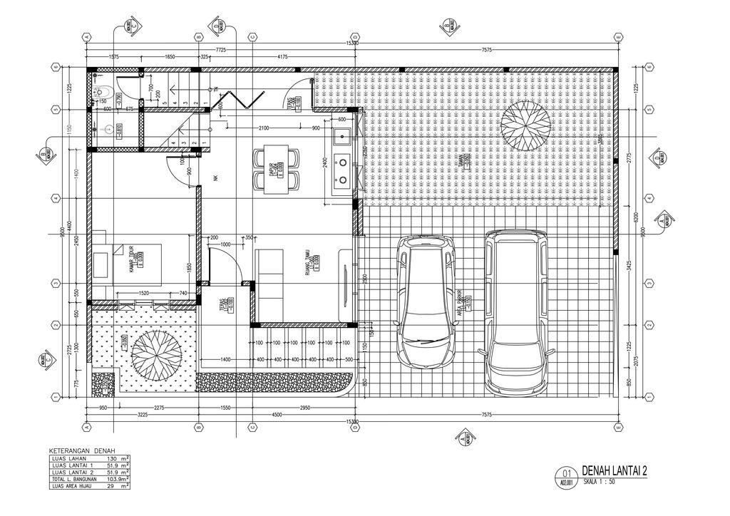foto denah rumah tipe D02 100/138 perumahan ALAMANDA RANCH