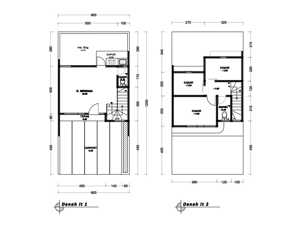 foto denah rumah tipe 57 Compact High Ceiling (3KT) (572) perumahan G-Land Ciwastra Park 2