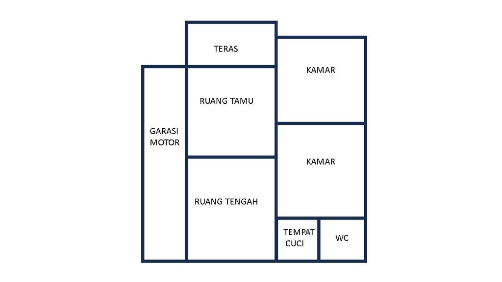 foto denah rumah tipe 36 (2025) perumahan CITRA MANDIRI RESIDENCE TAHAP IV