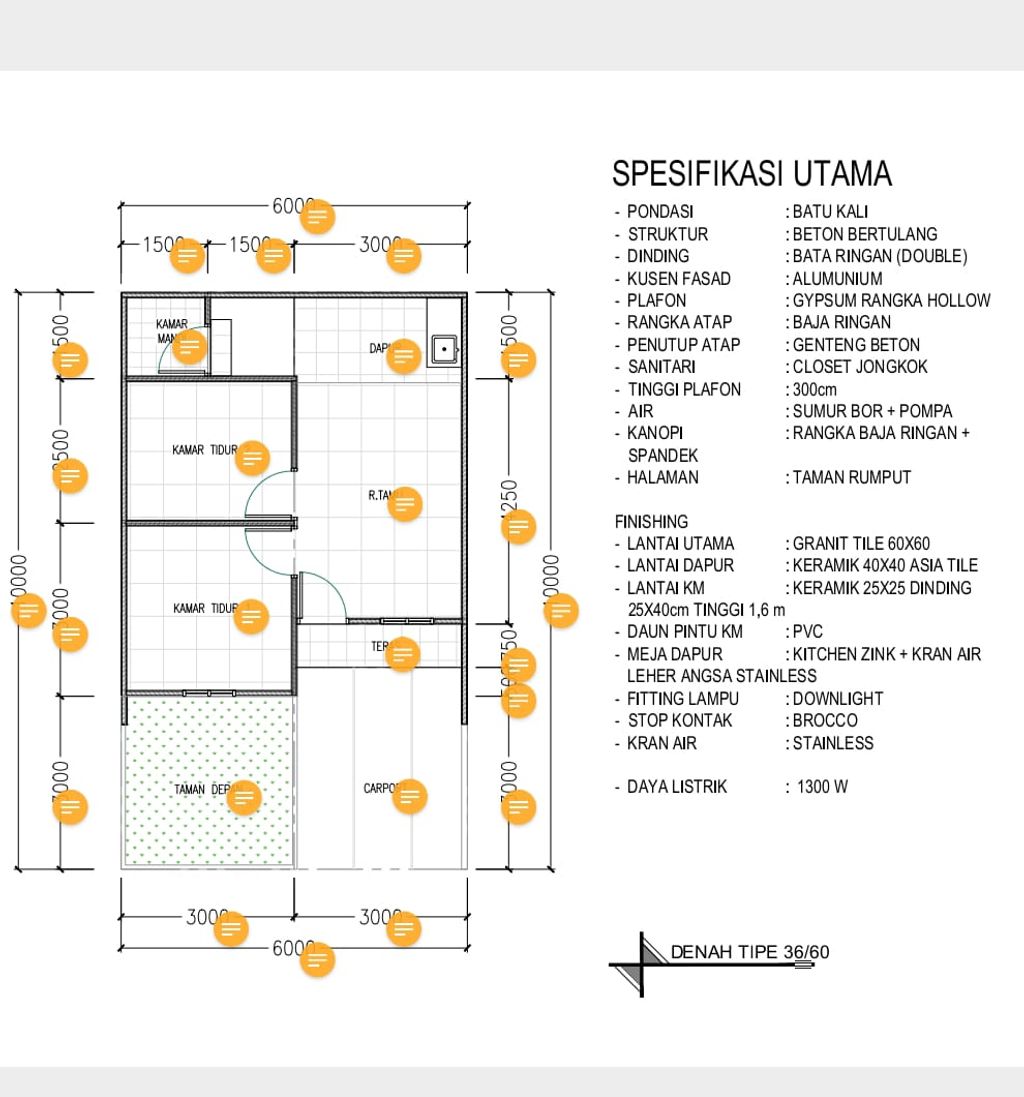 foto denah rumah tipe JAPANESE perumahan GRAND PREMIER TAHAP 3