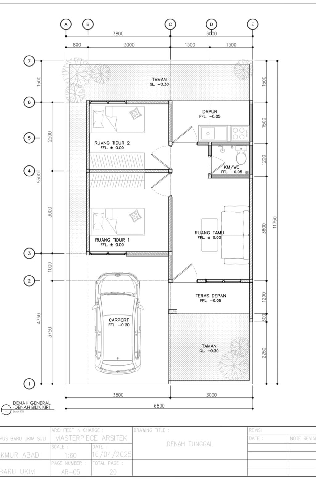 foto denah rumah tipe 36 perumahan Perumahan Indomas Kampus UKIM Suli