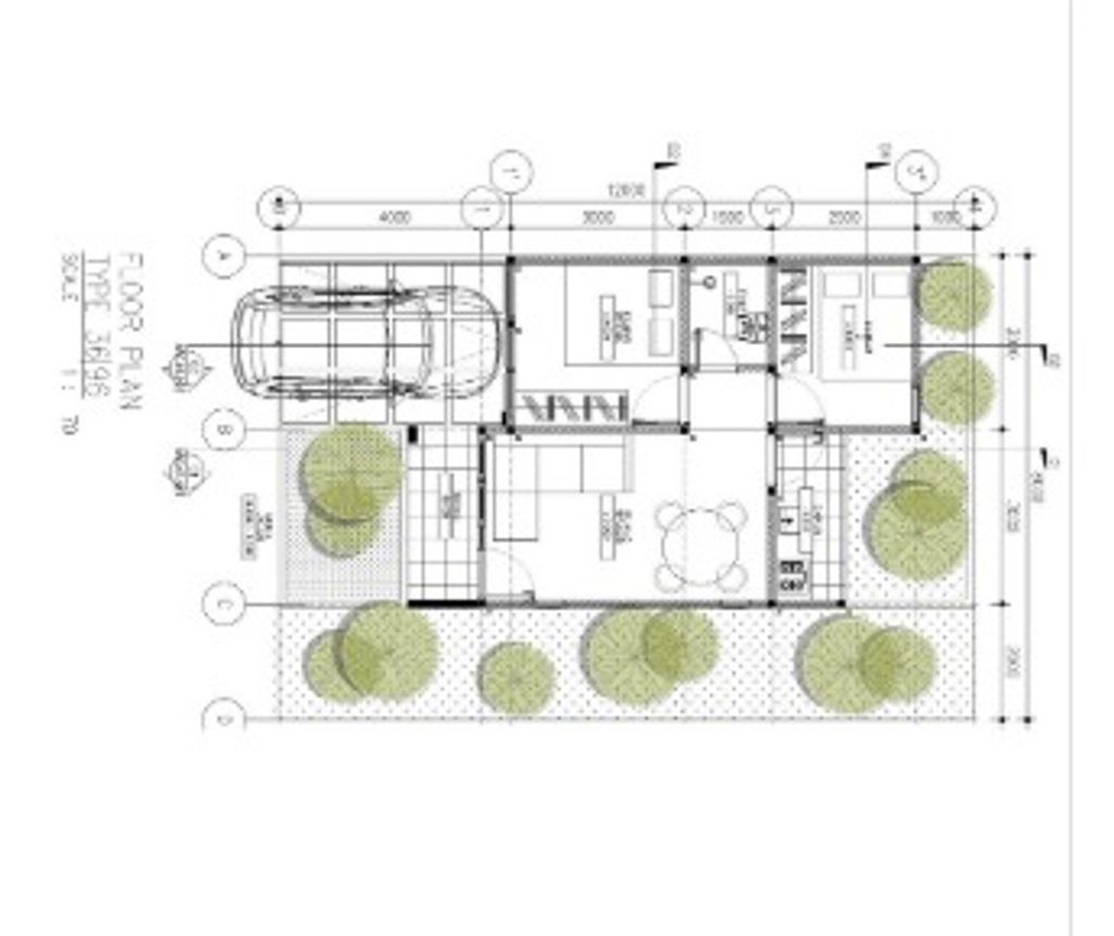 foto denah rumah tipe 36/116 perumahan DARU METROPOLIS