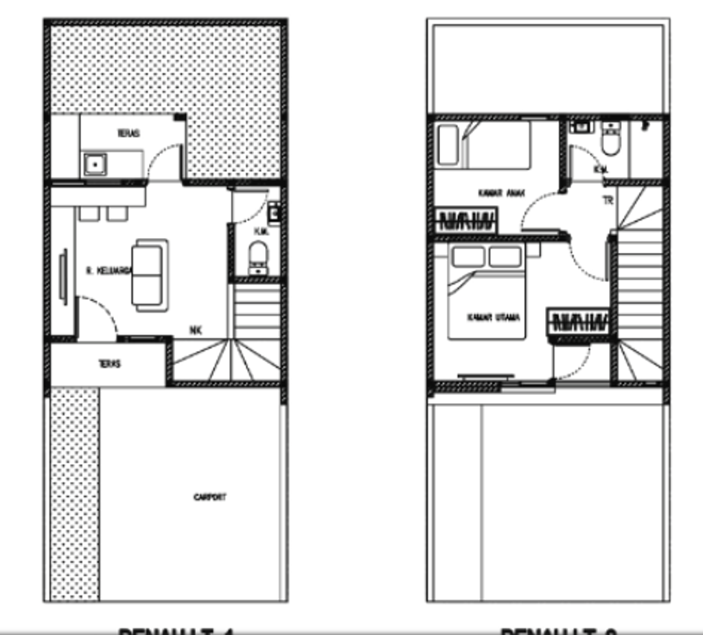 foto denah rumah tipe Corniche Standar perumahan PURI JAYA 26