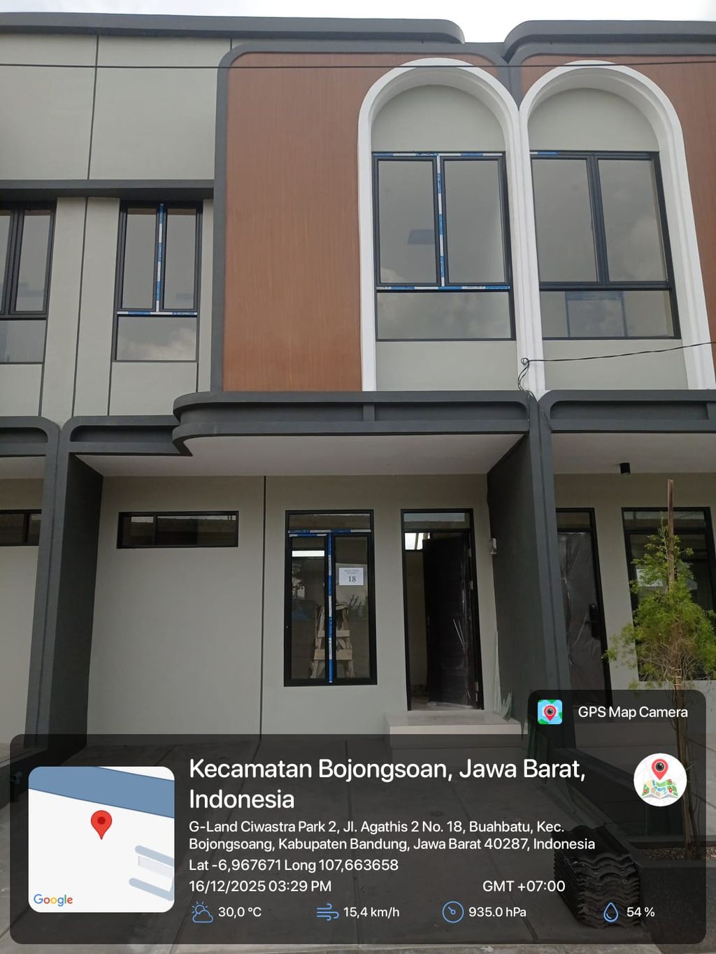 foto tampak rumah tipe 38 Compact 2 Kamar HC (441) perumahan G-Land Ciwastra Park 2