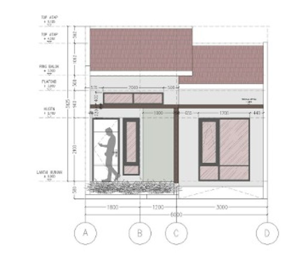 foto tampak rumah tipe 22/145 perumahan DARU METROPOLIS