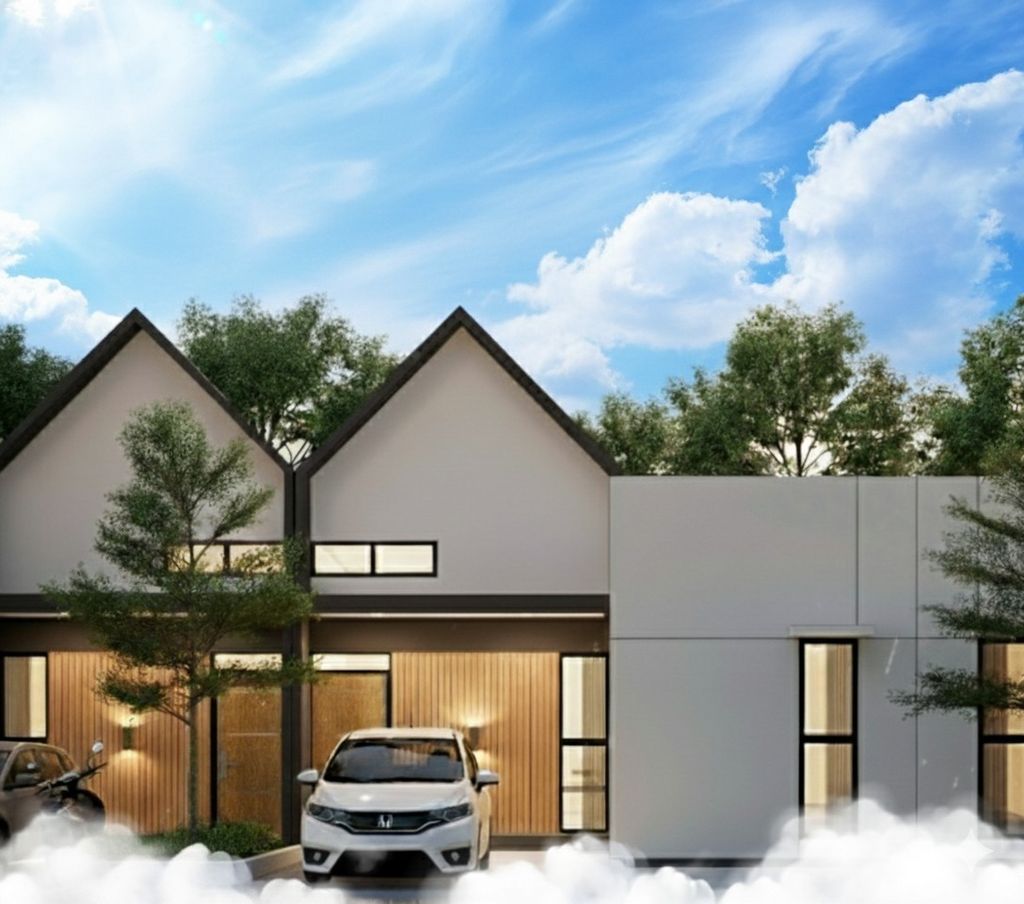 foto tampak rumah tipe 32 perumahan Griya Cemara Bening