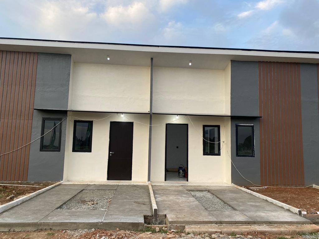 foto tampak rumah tipe 27/60 perumahan Pondok Cikampek