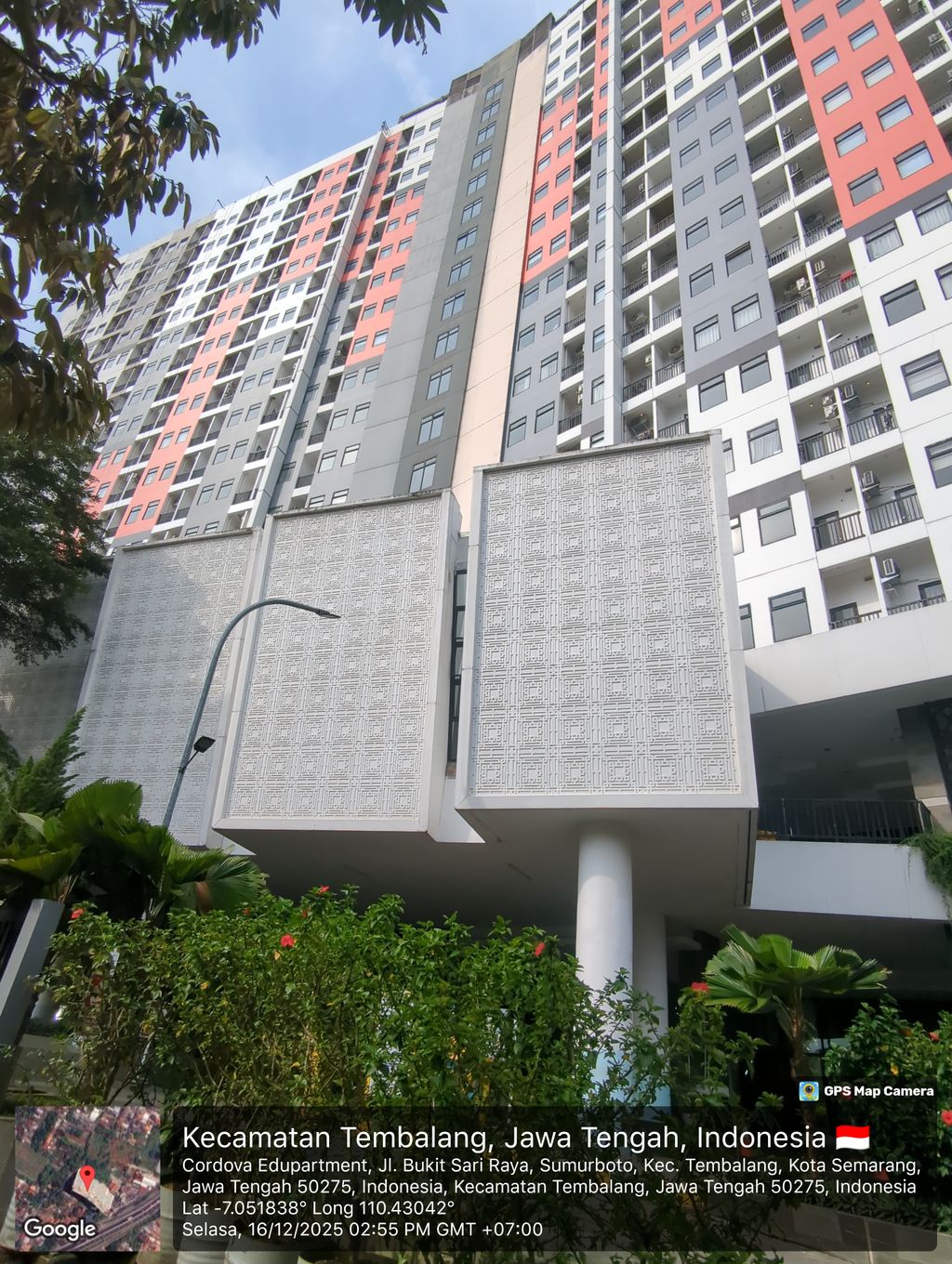 foto posisi tengah perumahan Cordova Edupartment Semarang