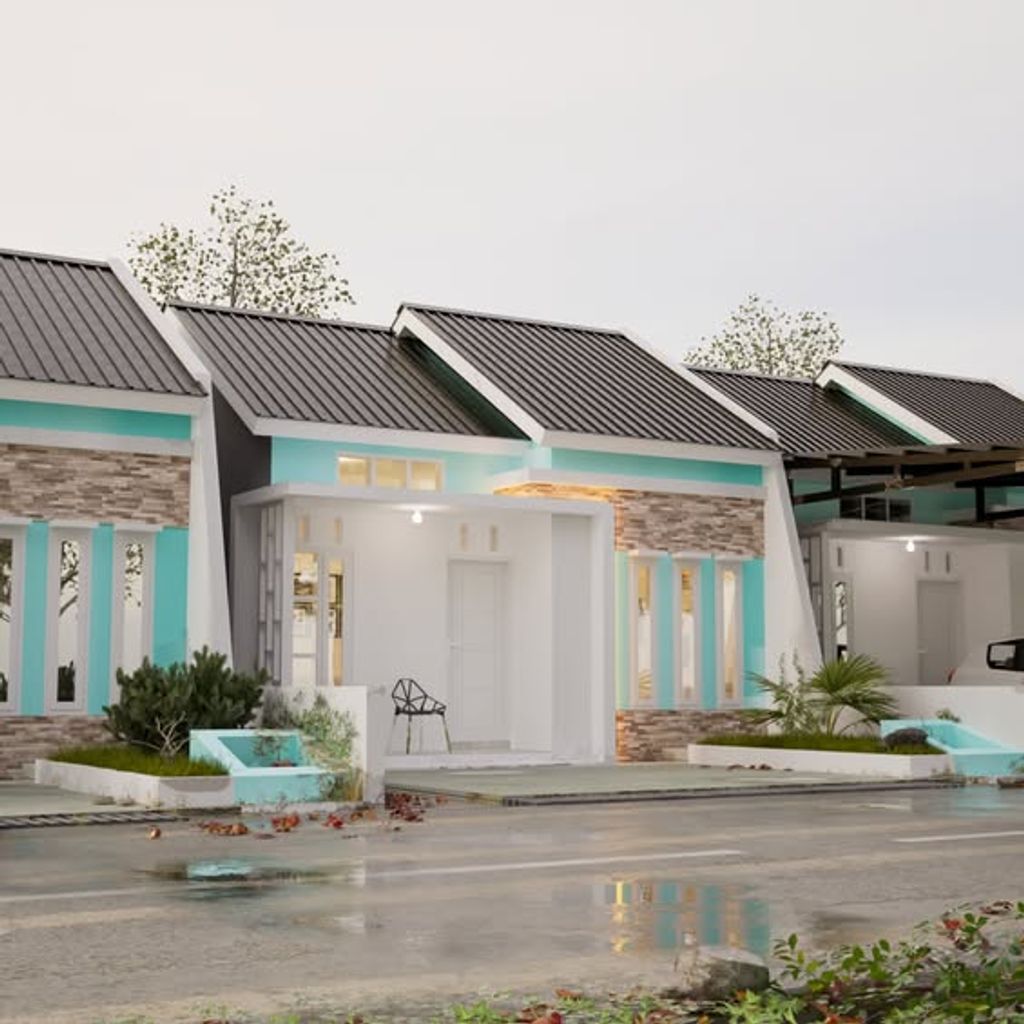 foto tampak rumah tipe 36 perumahan GRAND PRIMA SKY