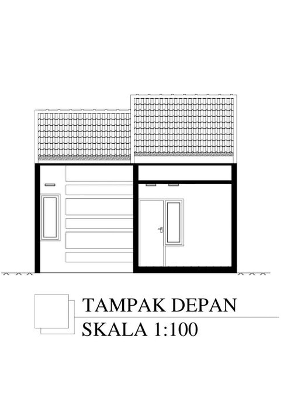 foto tampak rumah tipe 23 perumahan DIAMOND CITY 2