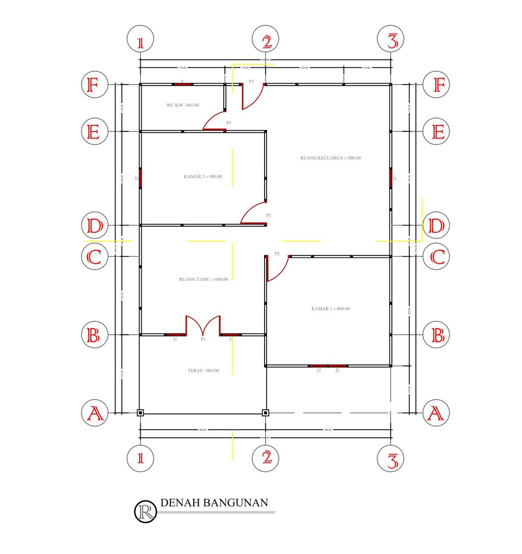 foto denah rumah tipe 70 perumahan PERMATA AGUNG 5