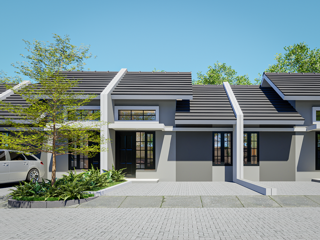 foto tampak rumah tipe Clover (36/78) perumahan GRAND PARK ANGGASWANGI (GPA)