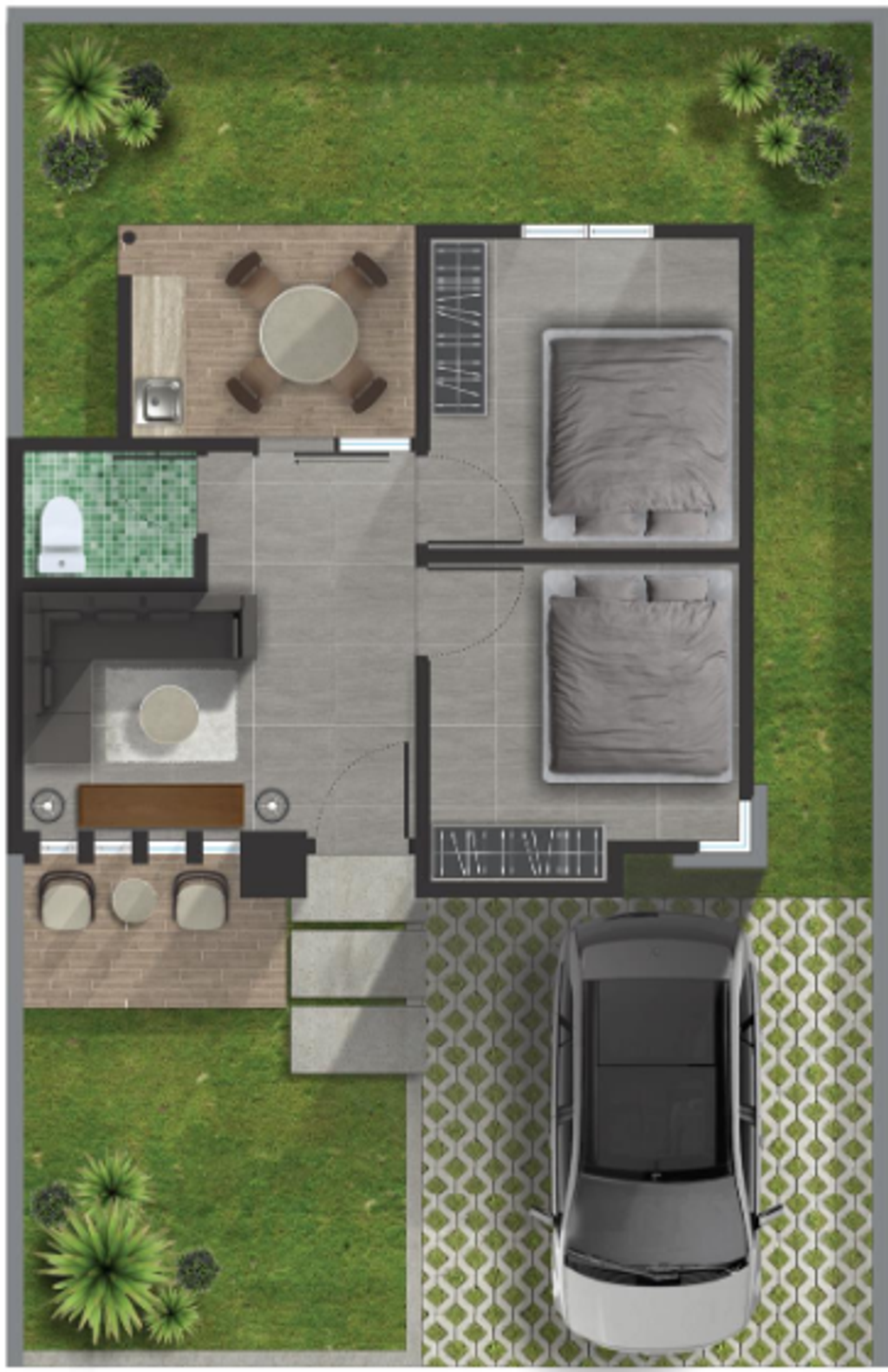 foto denah rumah tipe A perumahan MAHKOTA BERTAIS