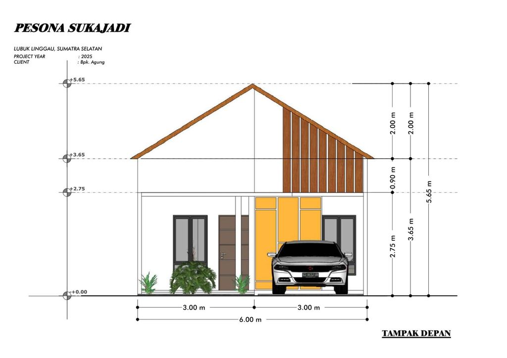 foto tampak rumah tipe 36 perumahan GRIYA PESONA SUKAJADI